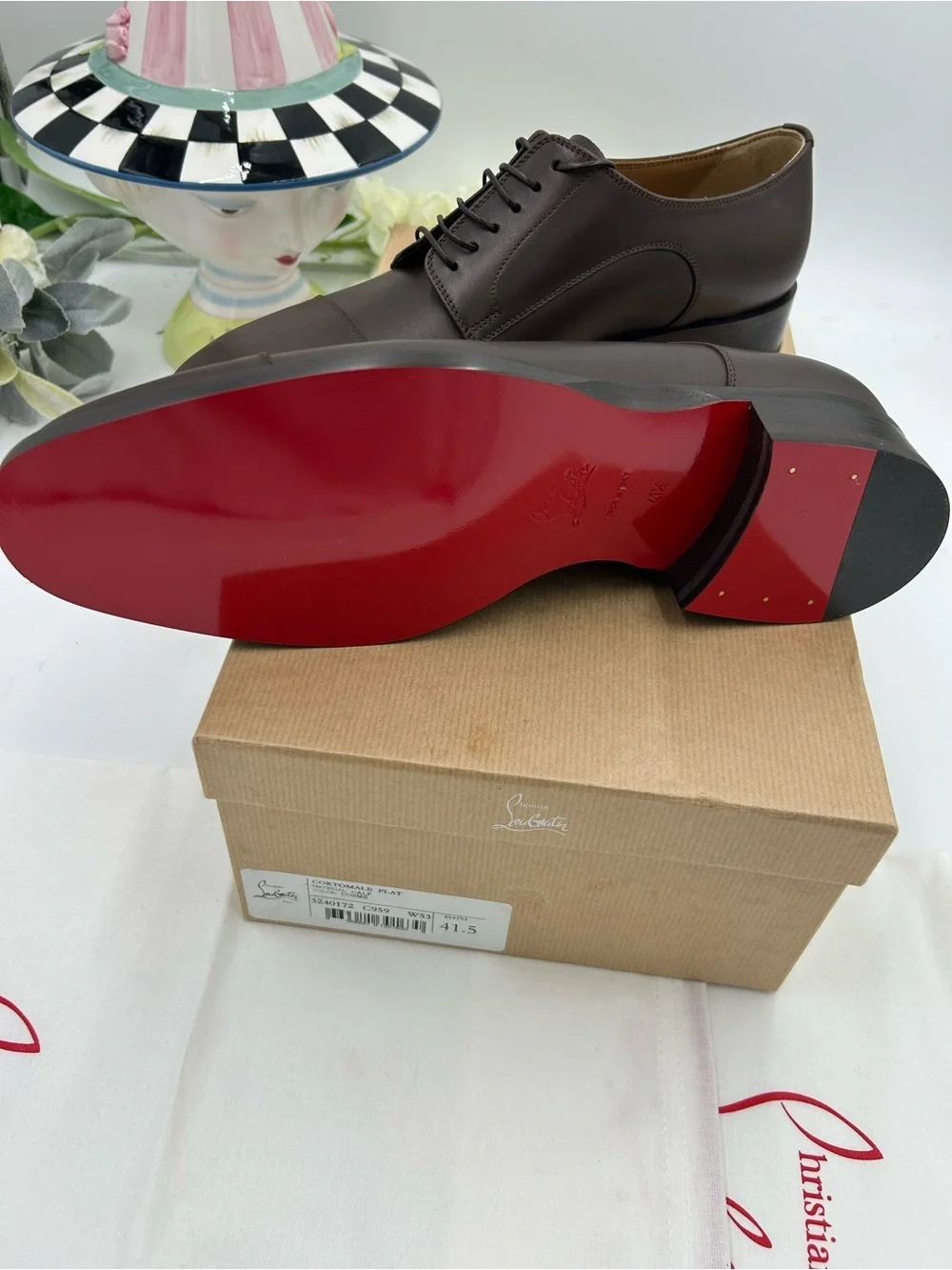 Men's Christian Louboutin CORTOMALE Leather Oxford's size 41.5/8.5 made in Italy